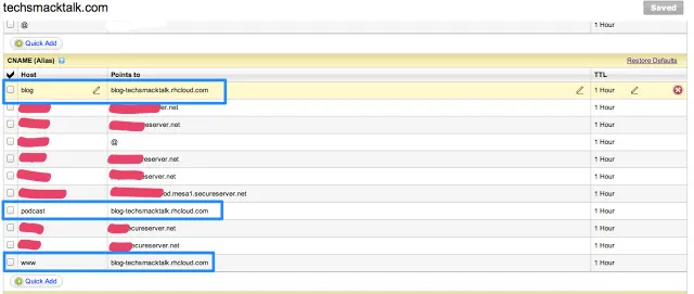 cname openshift dns alias
